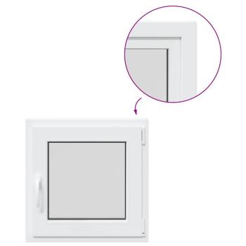 Kellerfenster "RISOR" 50x50 cm Drehkipp DIN Rechts Weiß
