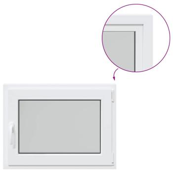 Kellerfenster "RISOR" 80x50 cm Drehkipp DIN Rechts Weiß