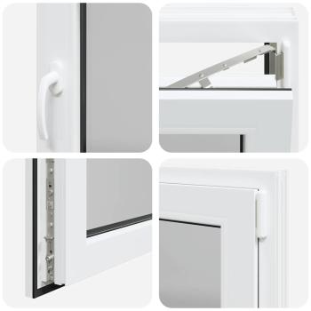 Kellerfenster "RISOR" 80x50 cm Drehkipp DIN Rechts Weiß