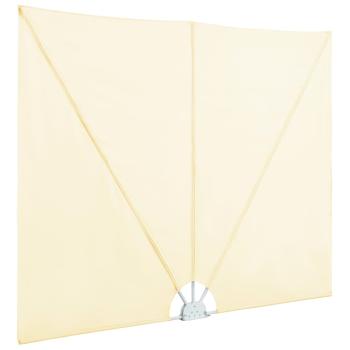 Faltbarer Terrassen-Seitenfächer Creme 300×200 cm