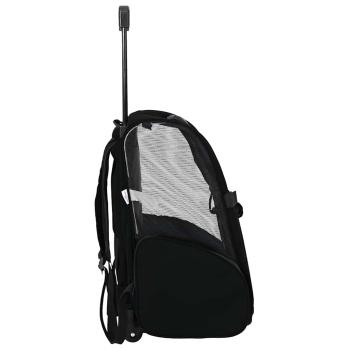 Trolley für Haustiere 3-in-1 Schwarz 48x32x57 cm cm Oxford-Gewebe
