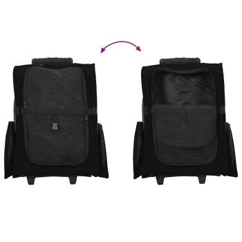 Trolley für Haustiere 3-in-1 Schwarz 48x32x57 cm cm Oxford-Gewebe