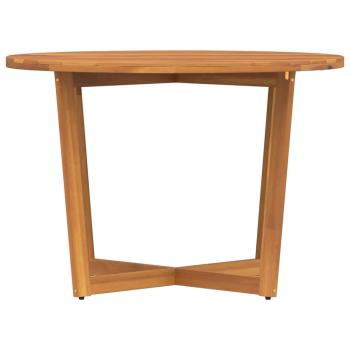 Garten-Esstisch Rund Ø110x75 cm Massivholz Akazie
