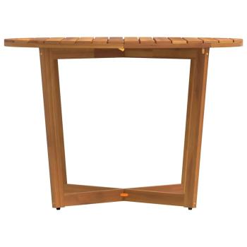 Garten-Esstisch Rund Ø110x75 cm Massivholz Akazie