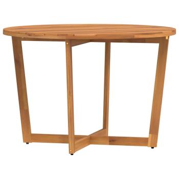 Garten-Esstisch Rund Ø110x75 cm Massivholz Akazie