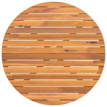 Garten-Esstisch Rund Ø110x75 cm Massivholz Akazie