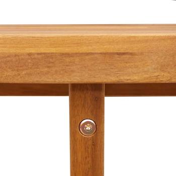 Garten-Esstisch Rund Ø110x75 cm Massivholz Akazie