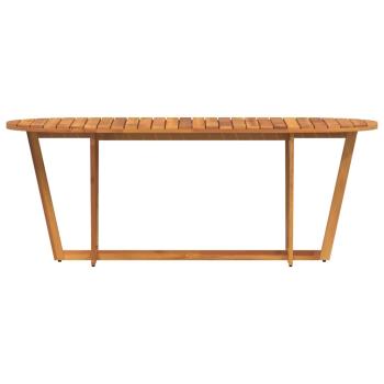 Garten-Esstisch Oval 200x90x75 cm Massivholz Akazie