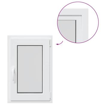 Kellerfenster "RISOR" 50x75 cm Drehkipp DIN Links Weiß