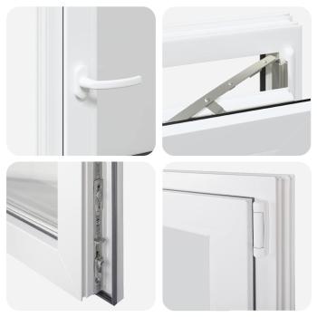Kellerfenster "RISOR" 50x75 cm Drehkipp DIN Links Weiß