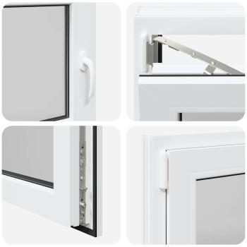 Kellerfenster "RISOR" 90x50 cm Drehkipp DIN Links Weiß