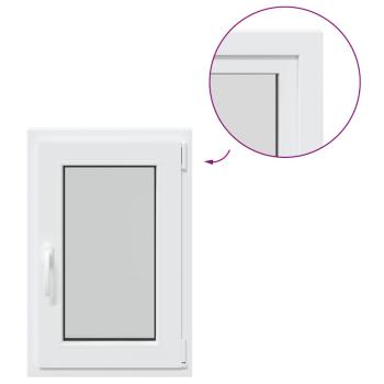 Kellerfenster "RISOR" 50x75 cm Drehkipp DIN Rechts Weiß