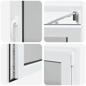 Kellerfenster "RISOR" 80x70 cm Drehkipp DIN Rechts Weiß