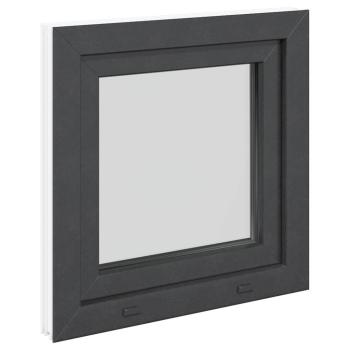 Kellerfenster "RISOR" 50x50 cm Drehkipp DIN Links Anthrazit