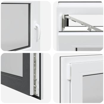 Kellerfenster "RISOR" 100x70 cm Drehkipp DIN Links Anthrazit