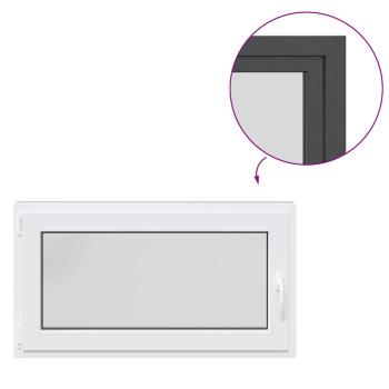 Kellerfenster "RISOR" 110x50 cm Drehkipp DIN Links Anthrazit