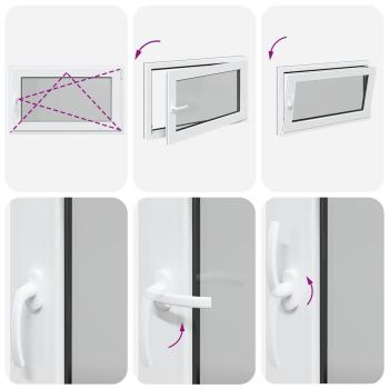 Kellerfenster "RISOR" 100x60 cm Drehkipp DIN Rechts Anthrazit