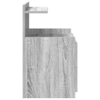 Nachttische 2-tlg. mit 2 Schubladen Grau Sonoma 40x36,5x62 cm