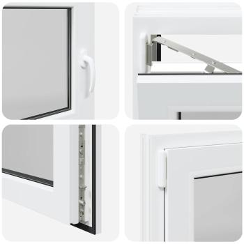 Kellerfenster "RISOR" 100x70 cm Drehkipp DIN Links Weiß