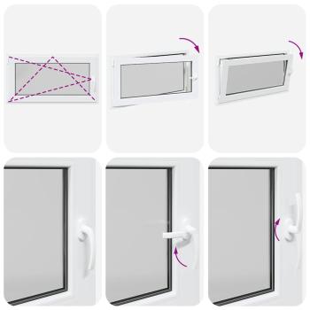 Kellerfenster "RISOR" 110x70 cm Drehkipp DIN Links Weiß