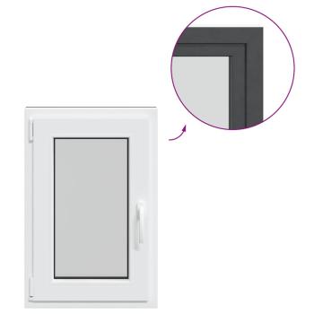 Kellerfenster "RISOR" 50x75 cm Drehkipp DIN Links Anthrazit