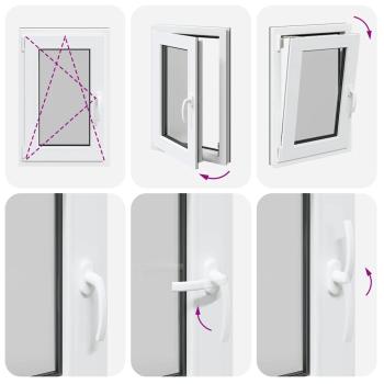 Kellerfenster "RISOR" 50x75 cm Drehkipp DIN Links Anthrazit