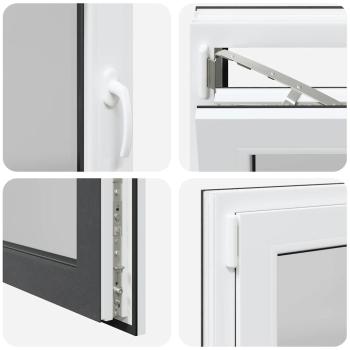 Kellerfenster "RISOR" 100x70 cm Drehkipp DIN Links Anthrazit