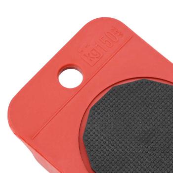 Möbelrollen 8 Stück mit Hebern Rot 9,8x7,5x3 cm 150 kg