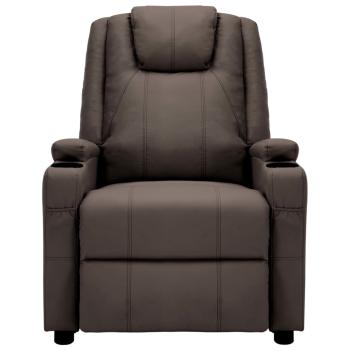 Massagesessel Braun Kunstleder