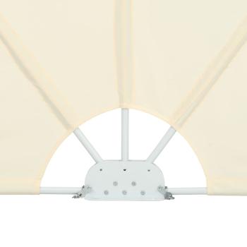 Faltbarer Terrassen-Seitenfächer Creme 300×150 cm