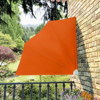 ARDEBO.de - Faltbarer Balkonfächer Terracotta-Rot 140×140 cm