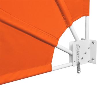 Faltbarer Balkonfächer Terracotta-Rot 140×140 cm