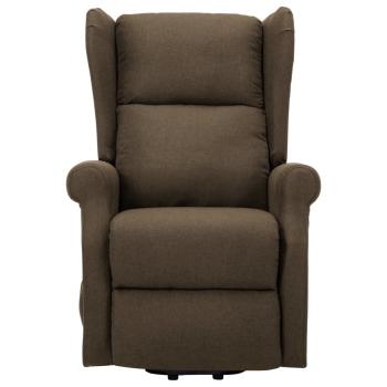 Aufstehsessel Braun Stoff
