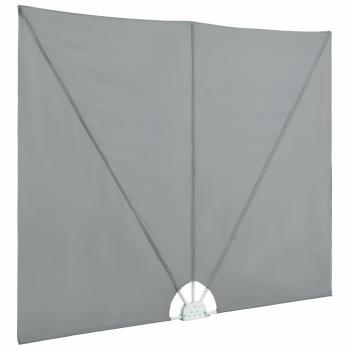 Faltbarer Terrassen-Seitenfächer Grau 300×200 cm