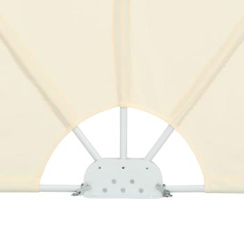 Faltbarer Terrassen-Seitenfächer Creme 240×160 cm