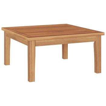 5-teiliges Garten Essgruppe Massivholz Teak, 2-teiliges Gartenbank Set Massivholz Teak, Gartentisch 60x60x30 cm Massivholz Teak
