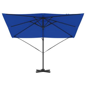 Patio-Schirm Azurblau Aluminium, Polyester 3m