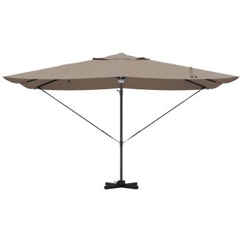 Cantilever Sonnenschirm - Taupe Taupe Stoff Groß Höhenverstellbar