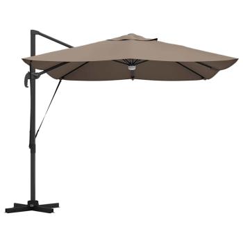 Cantilever Sonnenschirm - Taupe Taupe Stoff Groß Höhenverstellbar