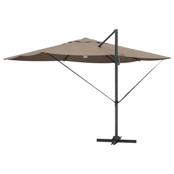 Cantilever Sonnenschirm - Taupe Taupe Stoff Groß Höhenverstellbar