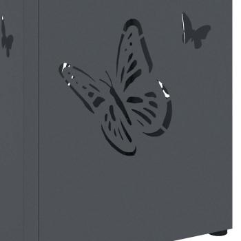 Regenschirmständer Anthrazit Metall Mittel Muster