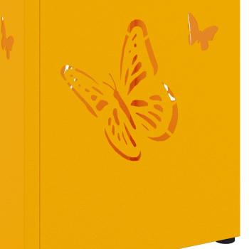 Regenschirmständer Senfgelb Metall Standard Dekorative Intarsien