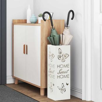 Regenschirmständer Weiß Metall Mittel Dekorative Intarsien