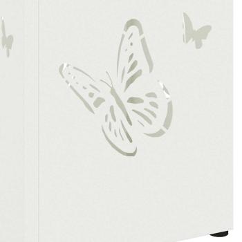 Regenschirmständer Weiß Metall Mittel Dekorative Intarsien