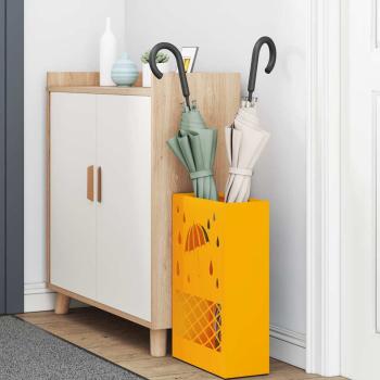 Regenschirmständer Senfgelb Stahl Mittel Dekorative Details