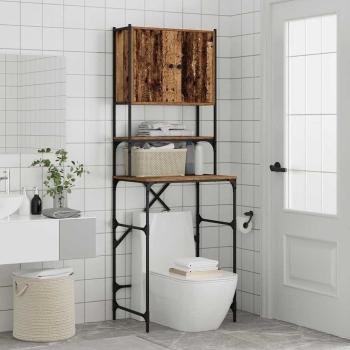 Waschmaschinen-Schrank Altes Holz 68x48,5x194 cm