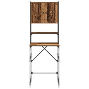 Waschmaschinen-Schrank Altes Holz 68x48,5x194 cm
