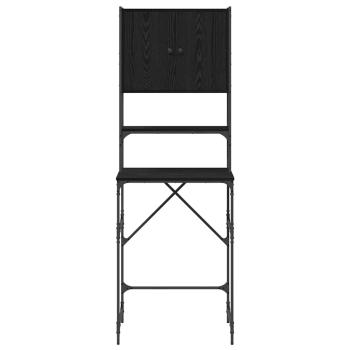 Waschmaschinen-Schrank Schwarze Eiche 68x48,5x194 cm