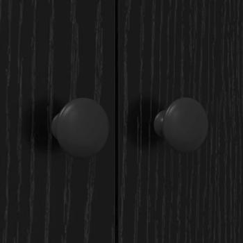 Waschmaschinen-Schrank Schwarze Eiche 68x48,5x194 cm