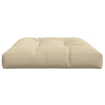 ARDEBO.de - Palettenkissen Beige 120x80x12 cm Stoff